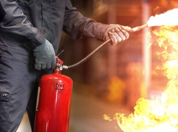 Using Fire Extinguisher